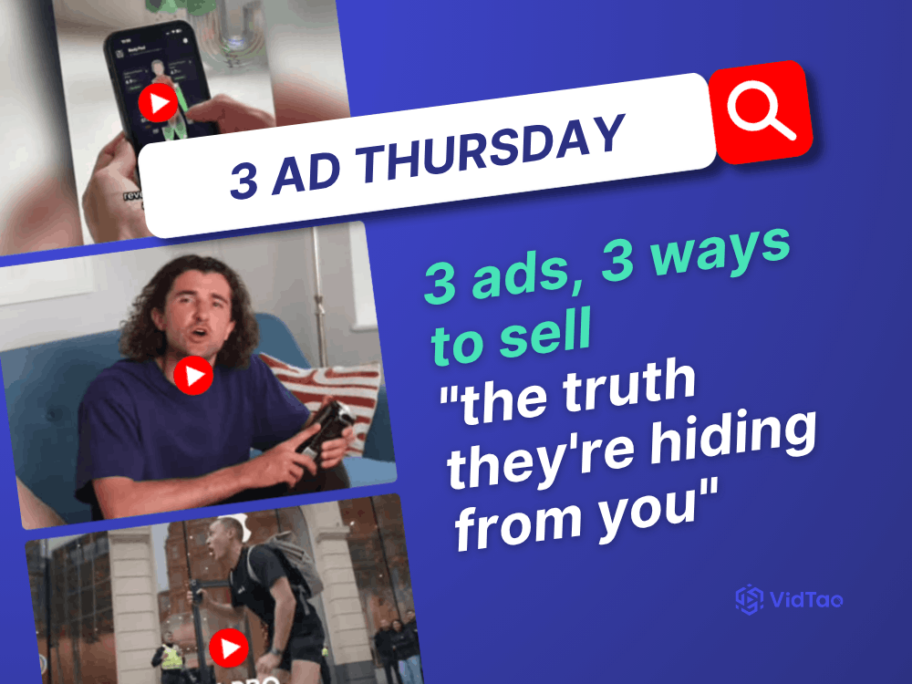 3 Ad Thursday VidTao ad spy tool cover image july 31st
