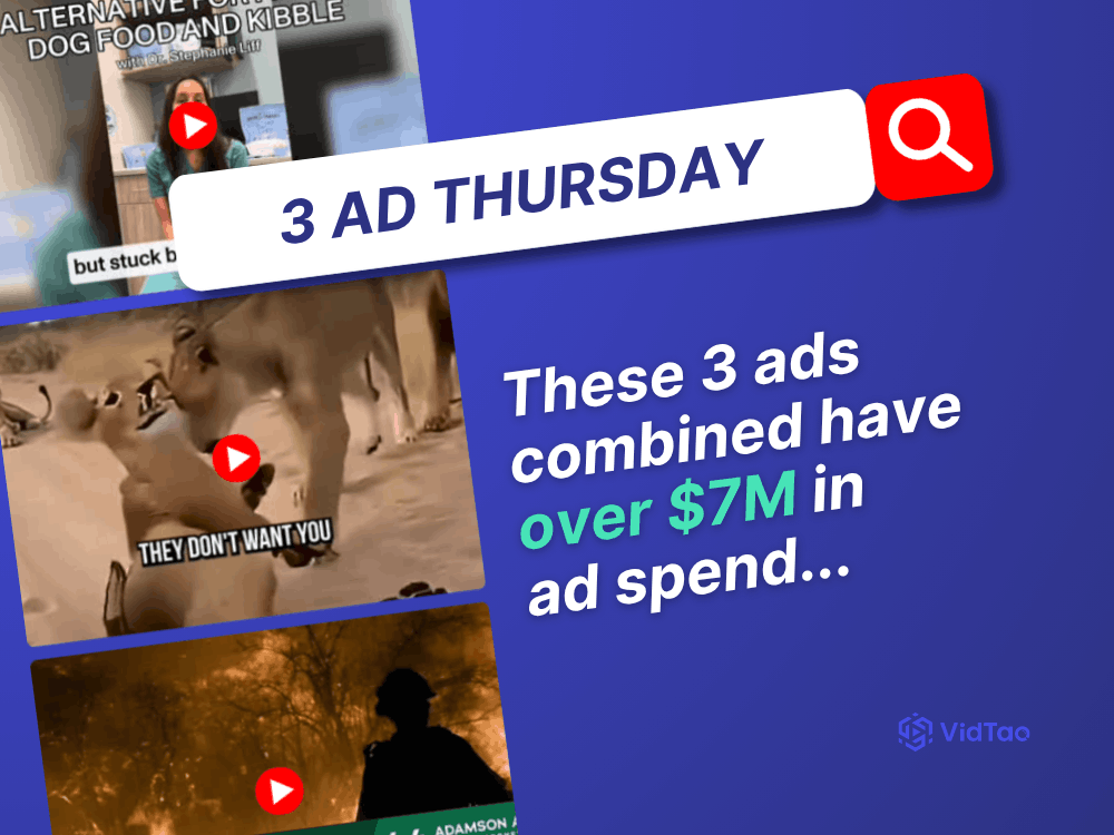 7m dollars ads combined VidTao ad spy tool cover image